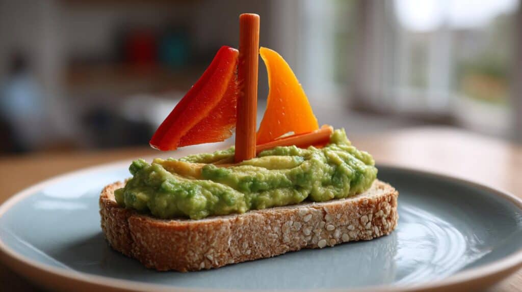 Avocado 'Sailboat' Toast for Kids: Fun Nautical Themed Lunch