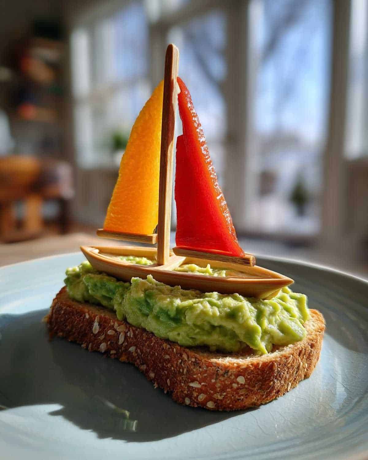 Avocado 'Sailboat' Toast for Kids: Fun Nautical Themed Lunch - detail 2