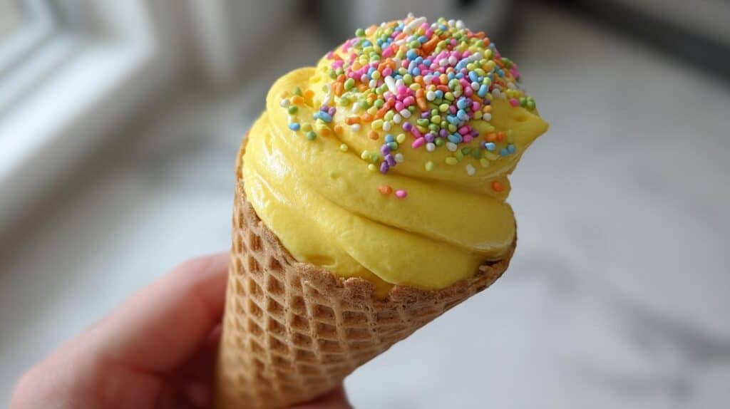 Banana 'Nice' Cream Cones for Kids: Healthy Frozen Fun Snack