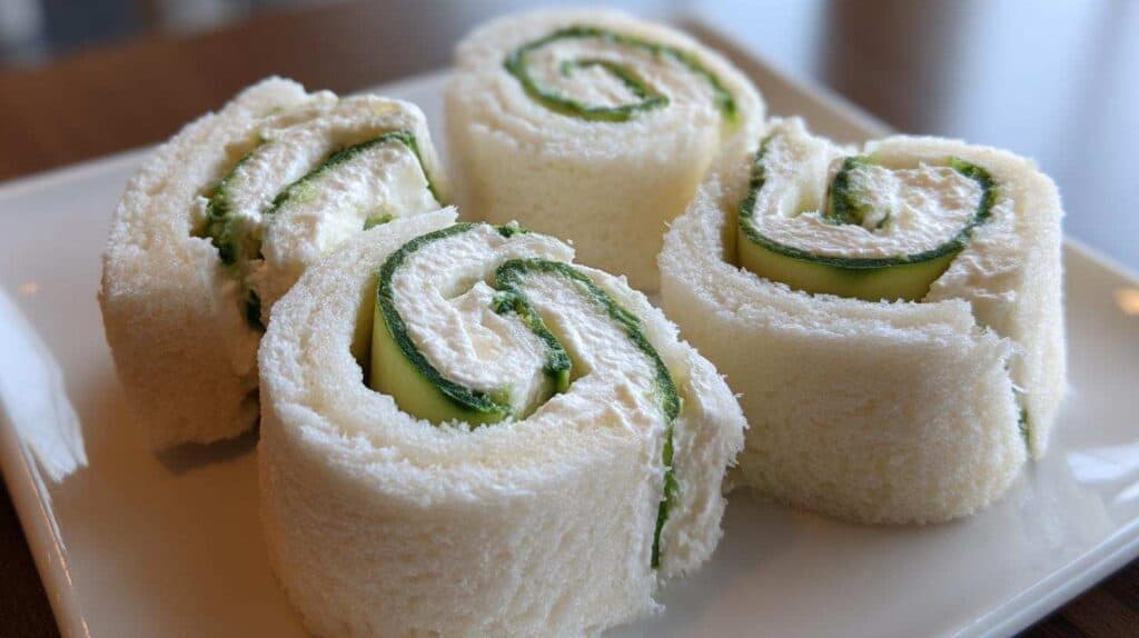 Cucumber & Cream Cheese Sandwich Sushi for Kids: Fun Shape!