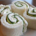 Cucumber & Cream Cheese Sandwich Sushi for Kids: Fun Shape!