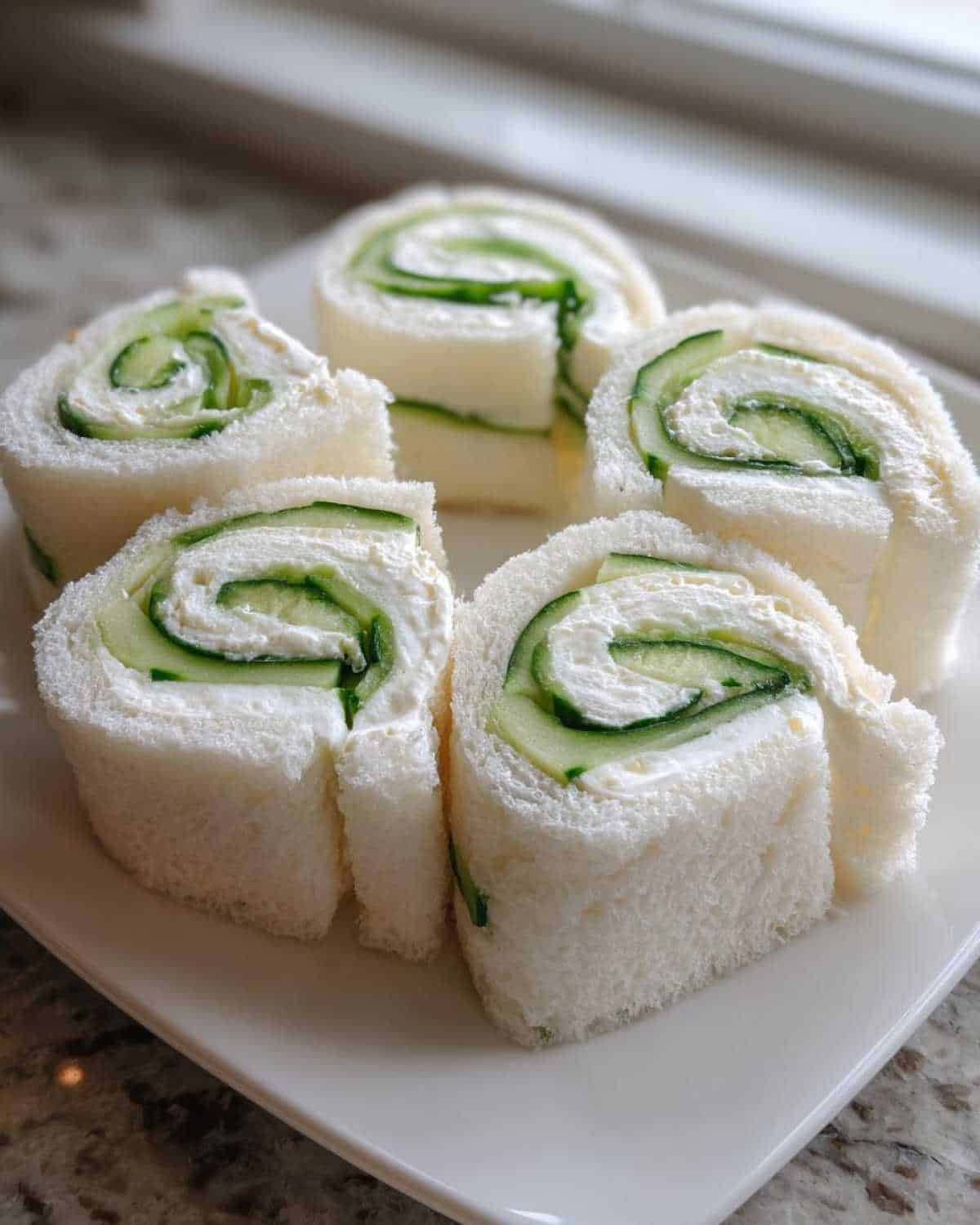 Cucumber & Cream Cheese Sandwich Sushi for Kids: Fun Shape! - detail 2
