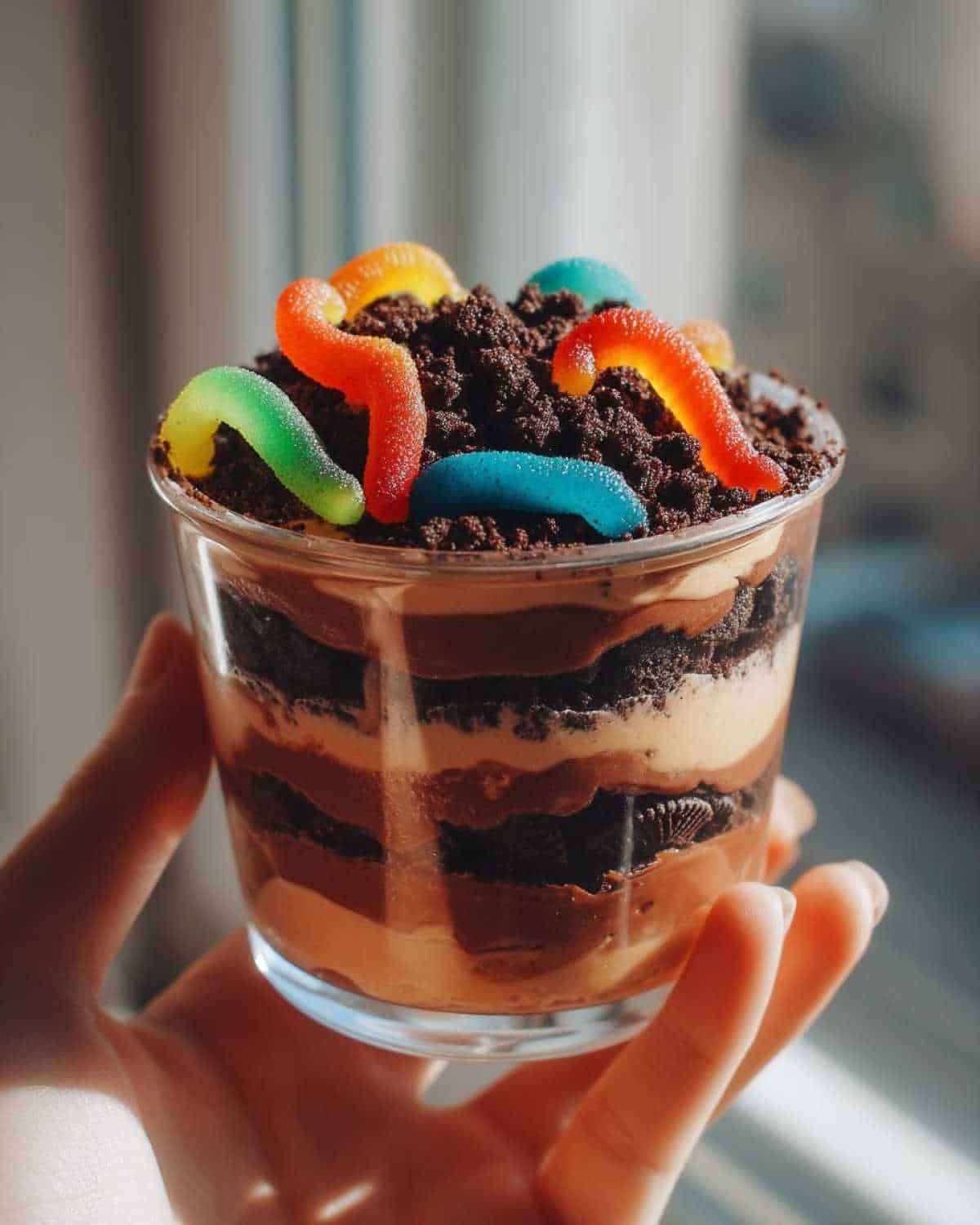 Dirt Pudding Cups for Kids (with Gummy Worms): Classic Fun Treat - detail 1