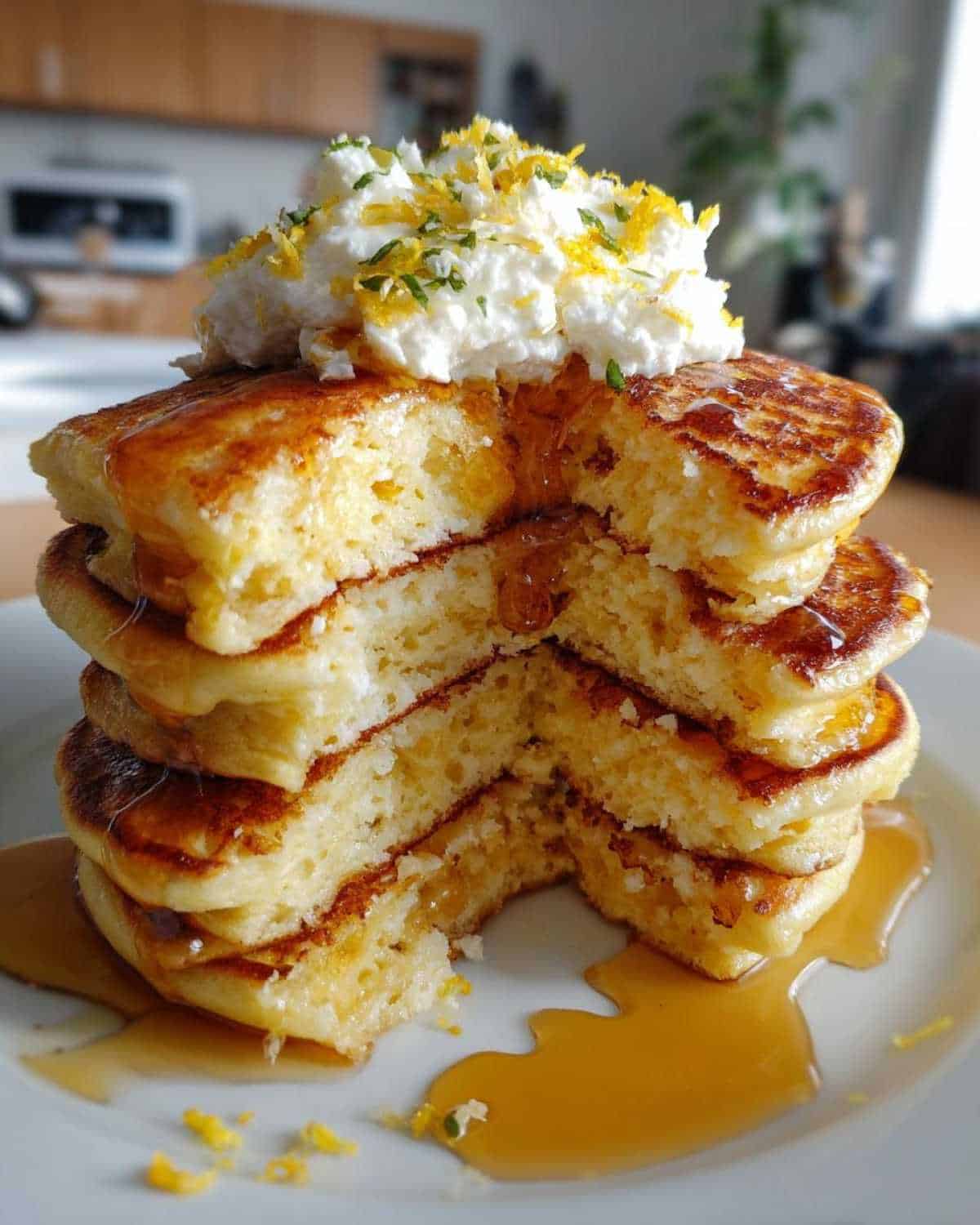 Fluffy Lemon Ricotta Pancakes for Kids: A Sunny Summer Treat! - detail 1