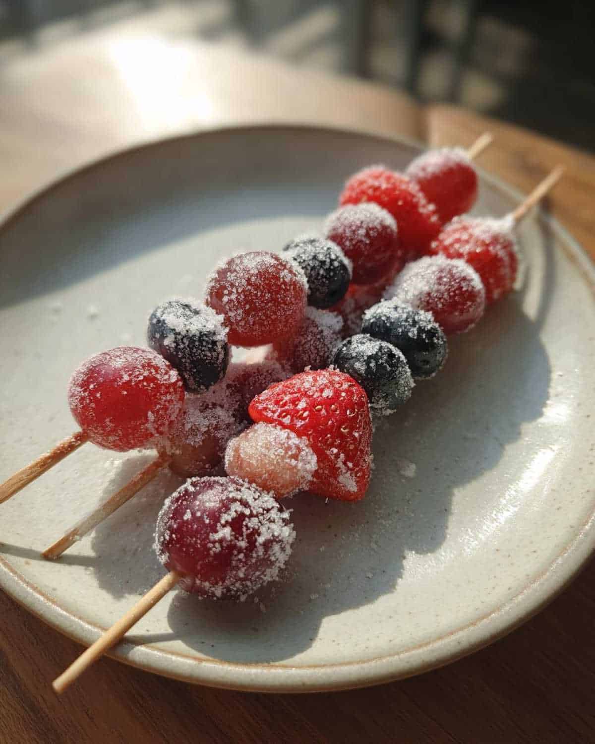 Frozen Grapes & Berry Skewers for Kids: Simple Cooling Snack - detail 1
