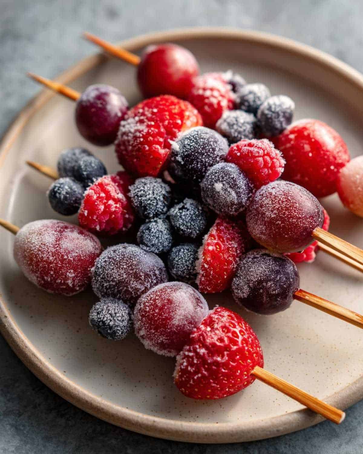 Frozen Grapes & Berry Skewers for Kids: Simple Cooling Snack - detail 2