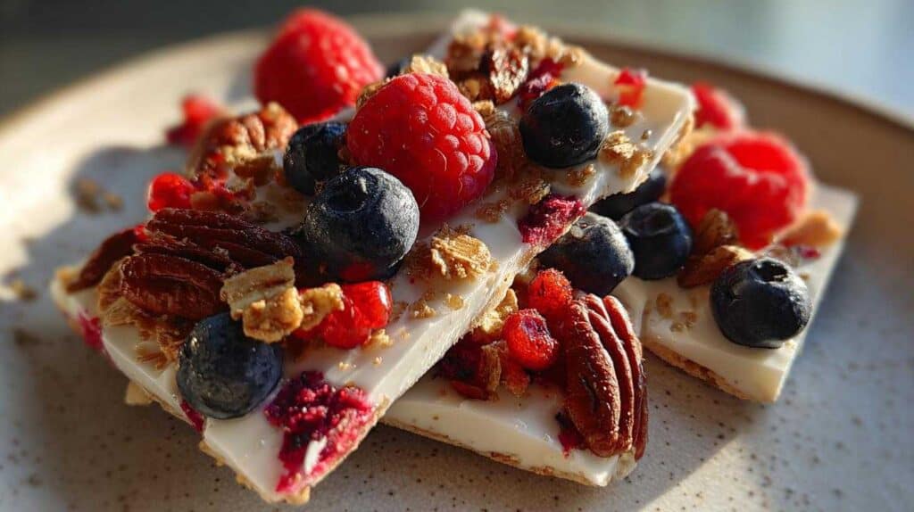 Frozen Yogurt Breakfast Bark for Kids: Cool & Healthy Summer Starter