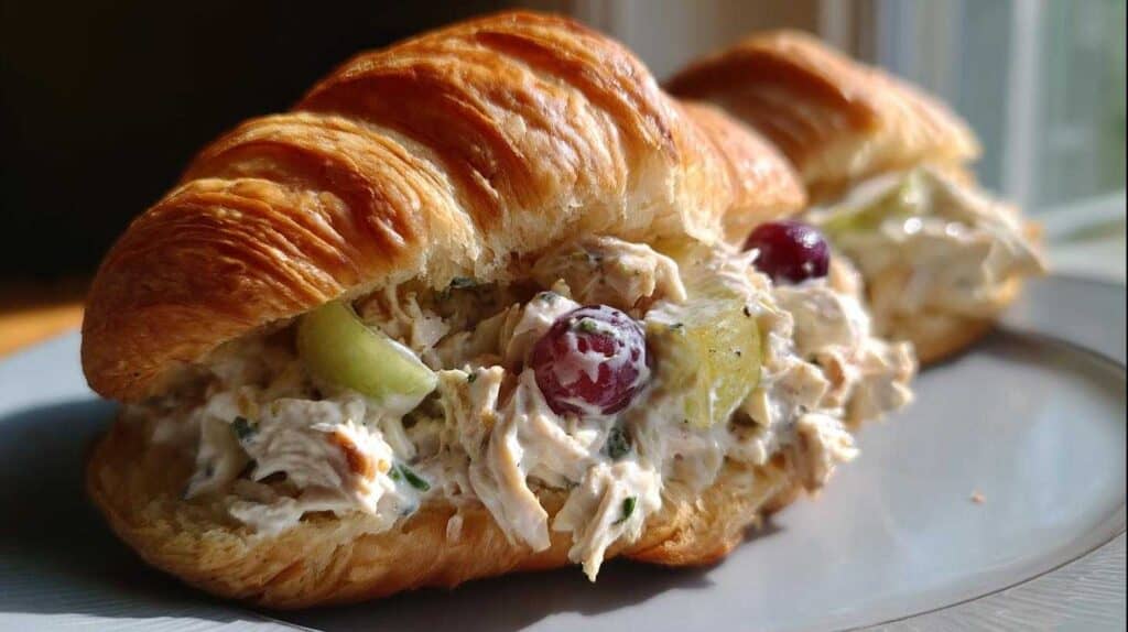 Fruity Chicken Salad Croissants for Kids: Refreshing Summer Lunch Twist