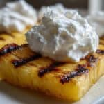 Grilled Pineapple for Kids: Simple Summer Dessert with Coconut Cream