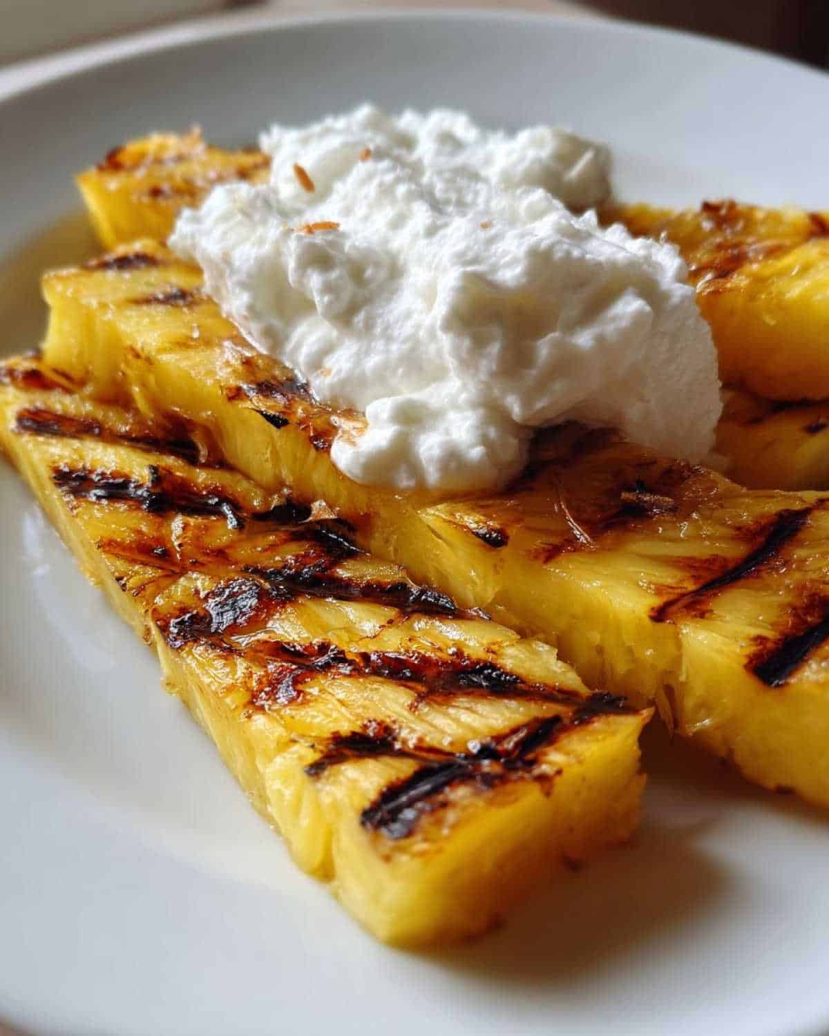 Grilled Pineapple for Kids: Simple Summer Dessert with Coconut Cream - detail 3