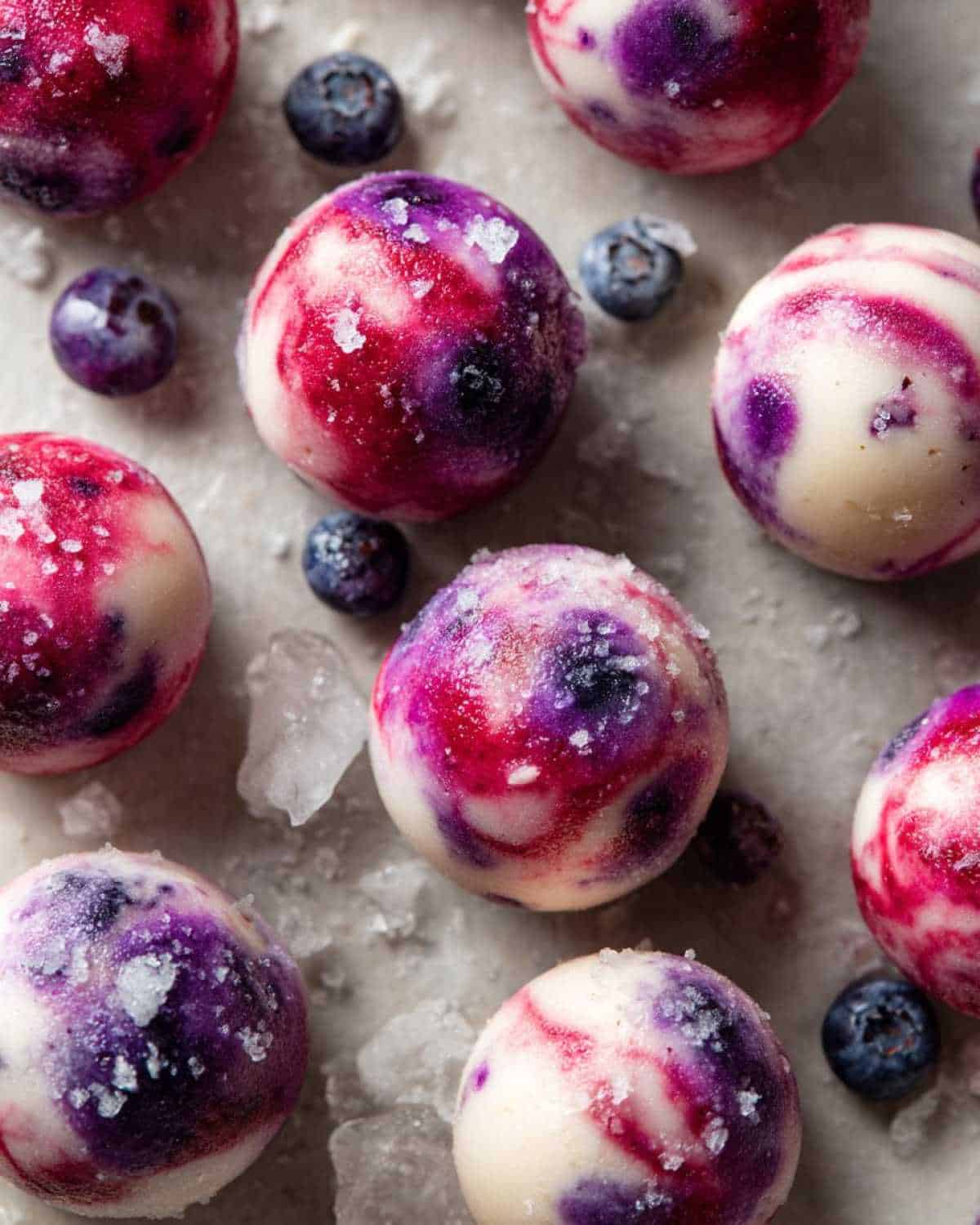 Healthy Frozen Yogurt Bites for Kids: Easy Berry Swirl Dots - detail 1