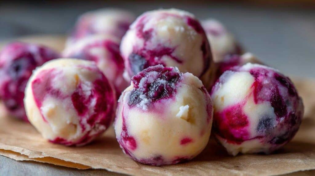 Healthy Frozen Yogurt Bites for Kids: Easy Berry Swirl Dots