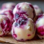 Healthy Frozen Yogurt Bites for Kids: Easy Berry Swirl Dots