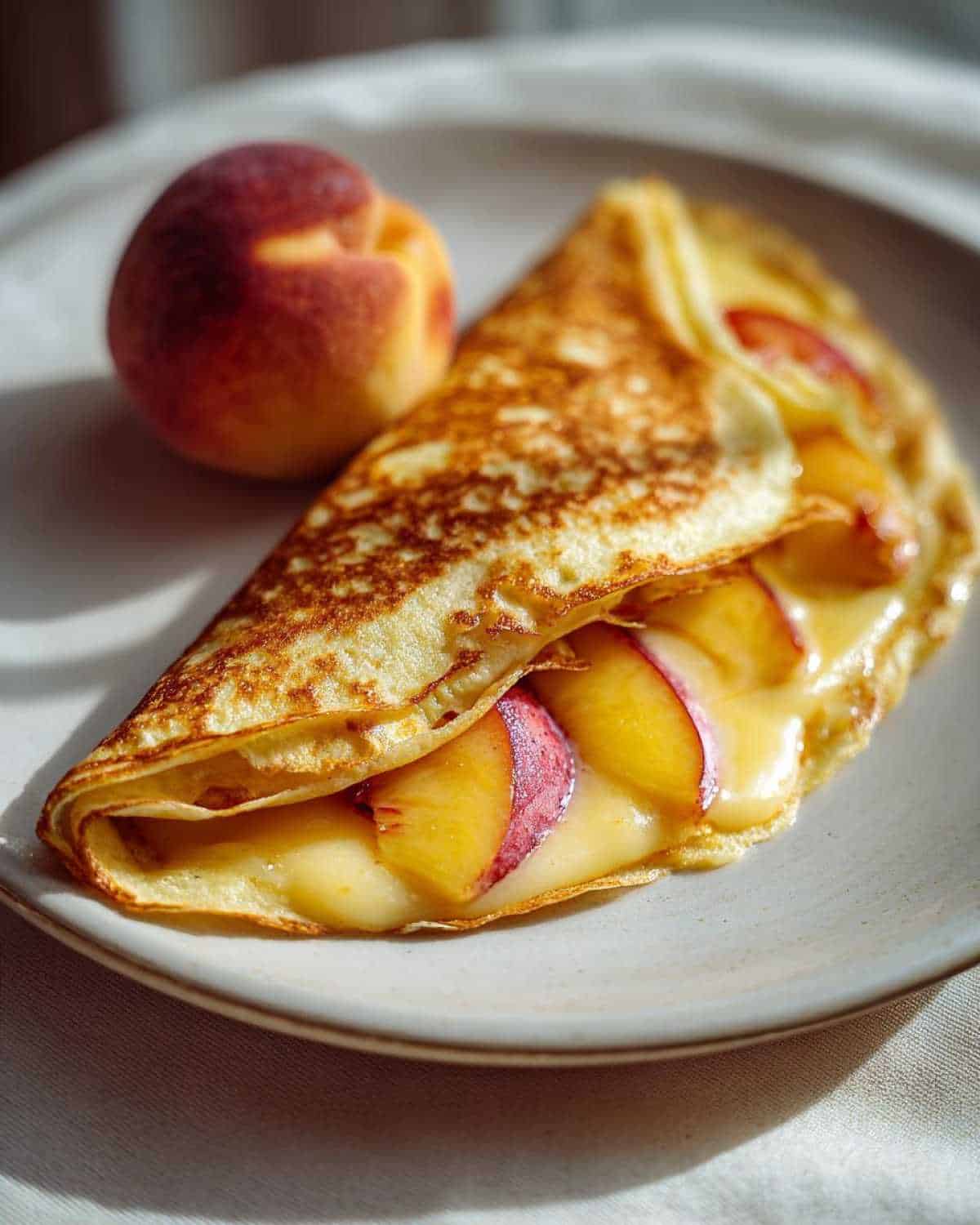 Kid-Approved Crepes with Peaches & Cream Filling - detail 1