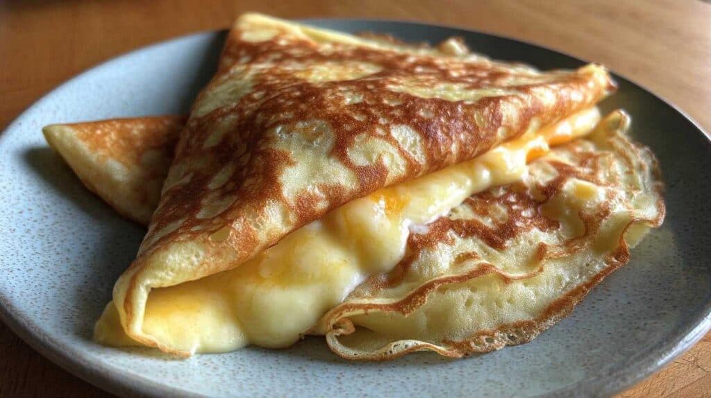 Kid-Approved Crepes with Peaches & Cream Filling