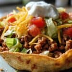 Kid-Friendly Taco Salad Bowls (in Tortilla Cups)