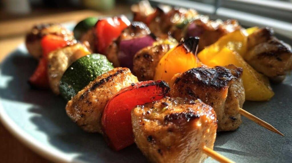 Mini Chicken & Veggie Skewers for Kids: Perfect for Little Hands & Picnics
