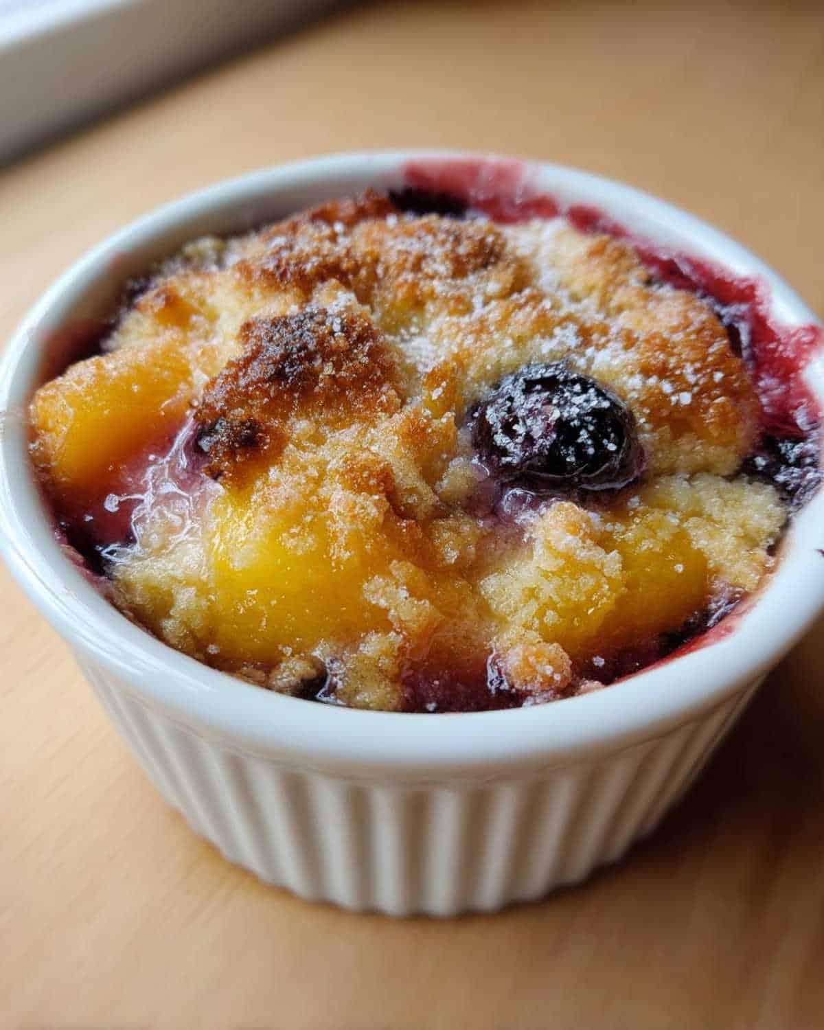 Mini Peach & Blueberry Cobblers for Kids: Easy Summer Dessert Portions - detail 2