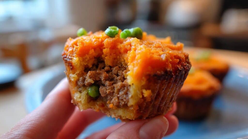 Mini Shepherd's Pies with Sweet Potato Topping for Kids