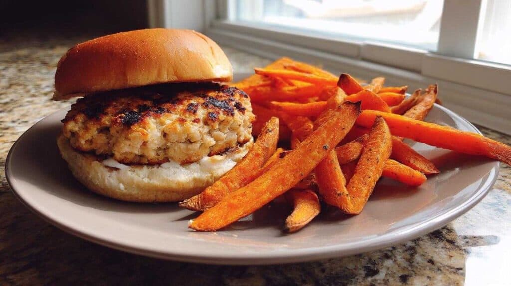 Mini Turkey Burgers Kids Will Devour (with Baked Sweet Potato Fries)