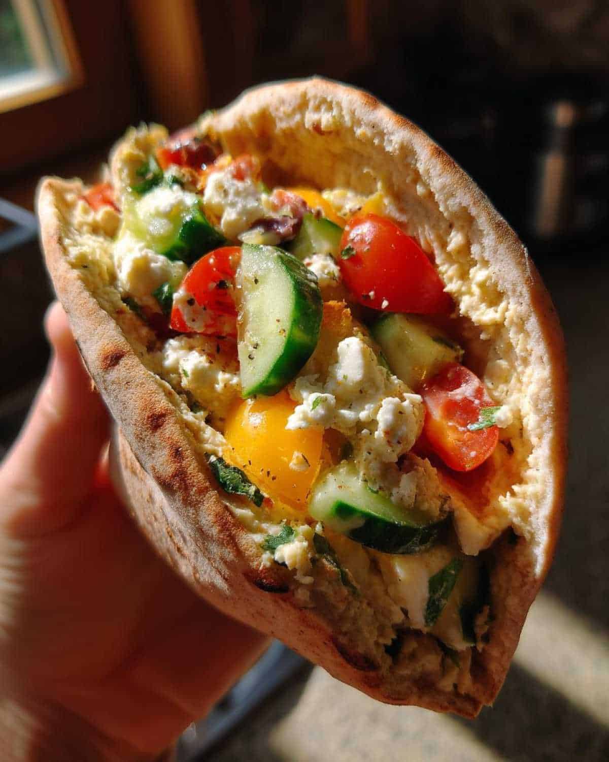 No-Cook Greek Pita Pockets for Kids' Lunch: Fresh & Easy - detail 1