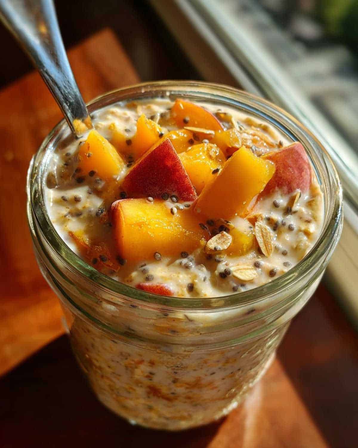 Peachy Keen Overnight Oats for Kids: Easy Summer Breakfast Prep - detail 1