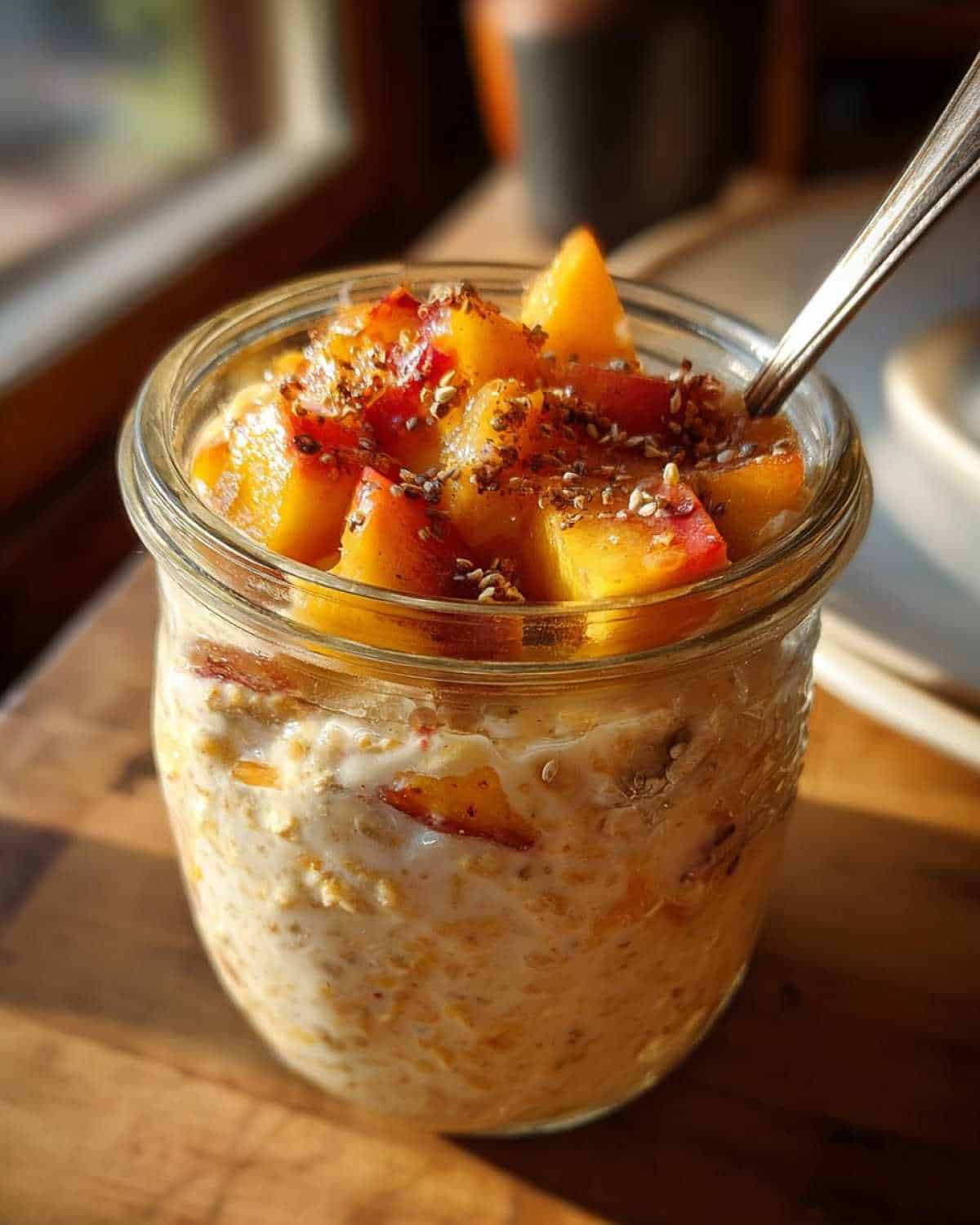 Peachy Keen Overnight Oats for Kids: Easy Summer Breakfast Prep - detail 2