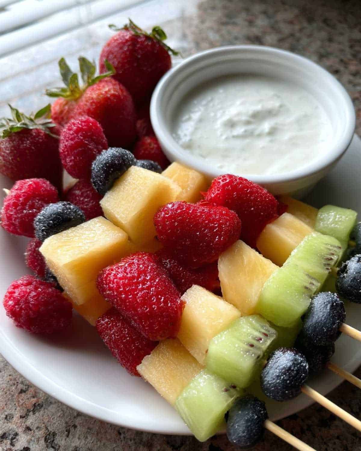 Rainbow Fruit Skewers Kids Love: Healthy Snack & Yogurt Dip Idea - detail 2