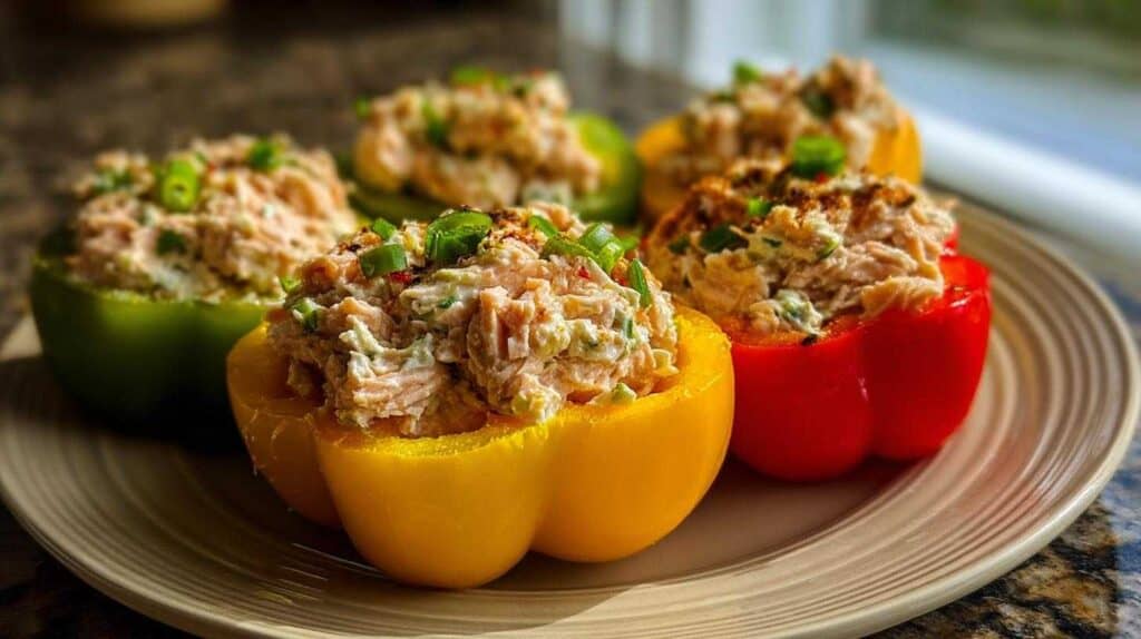 Tuna Salad Peppers for Kids: Crunchy, Healthy, No-Bread Lunch Idea