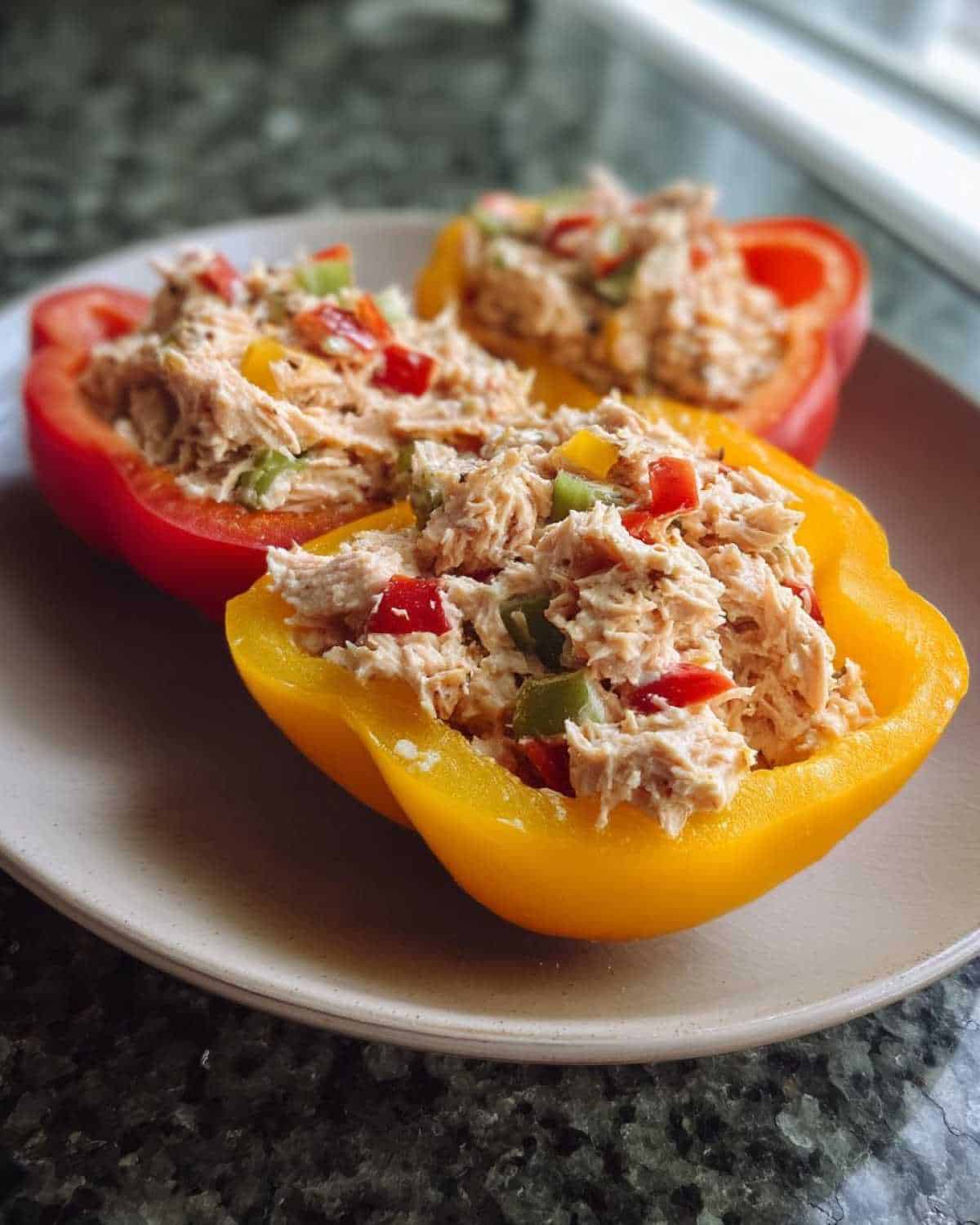 Tuna Salad Peppers for Kids: Crunchy, Healthy, No-Bread Lunch Idea - detail 3
