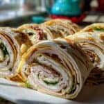 Turkey & Cheese "Sushi" Rolls (Tortilla Roll-Ups) for Kids