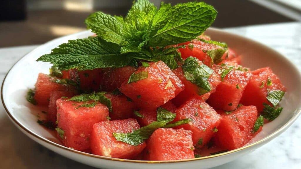 Watermelon & Mint Breakfast Salad for Kids: Refreshingly Light & Fun