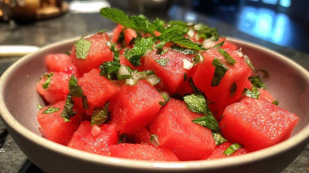Watermelon & Mint Breakfast Salad for Kids: Refreshingly Light & Fun