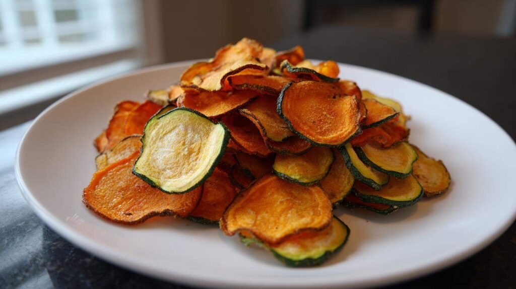 Kid-Friendly Air-Fried Veggie Chips