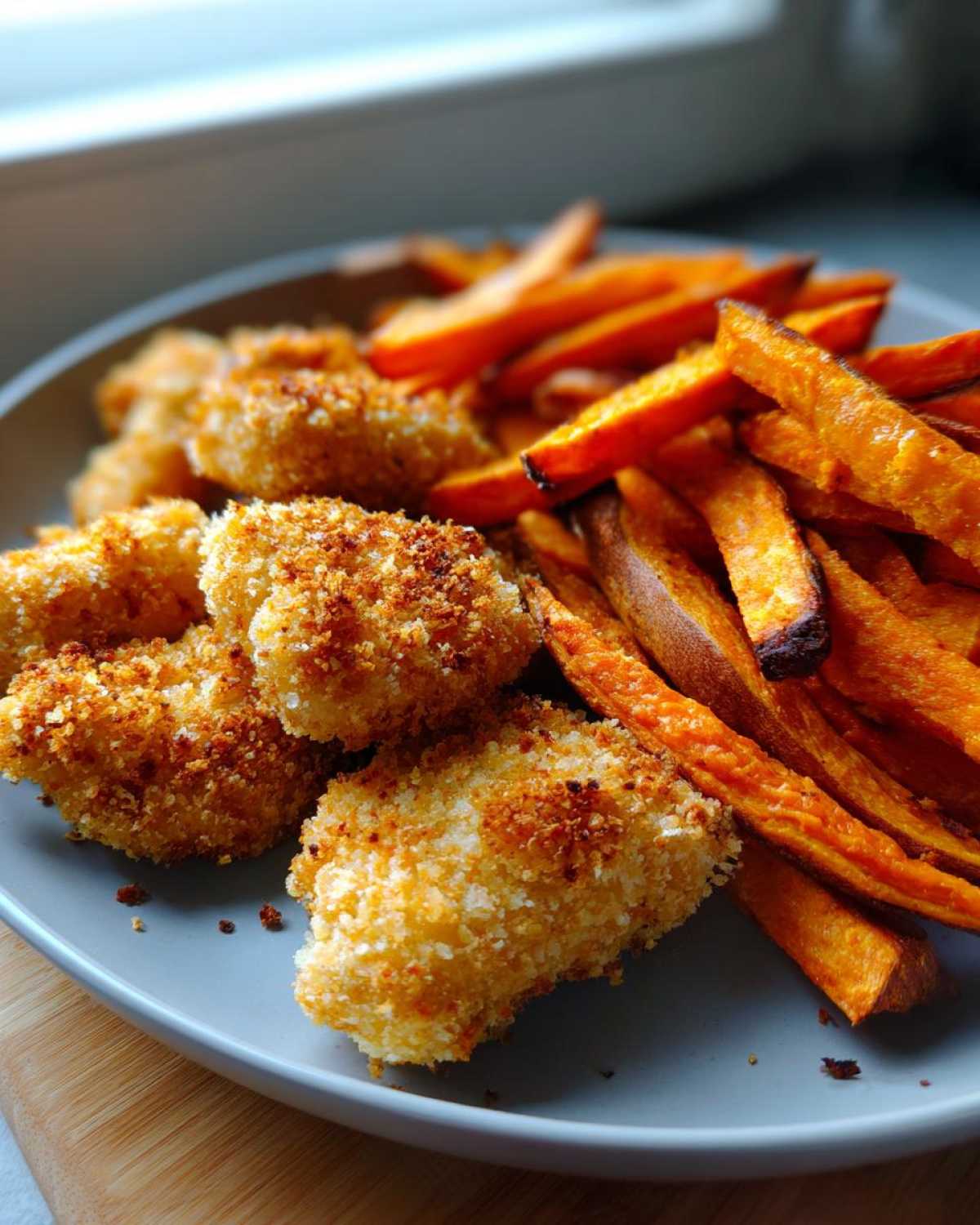 Kid-Friendly Air Fryer Chicken Nuggets with Sweet Potato Fries - detail 2