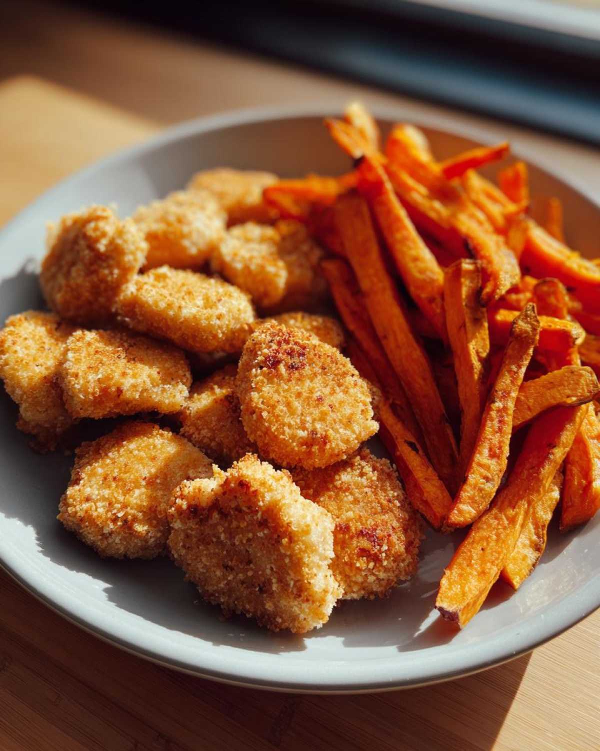 Kid-Friendly Air Fryer Chicken Nuggets with Sweet Potato Fries - detail 3