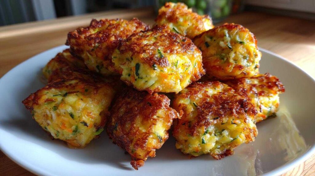 Kid-Friendly Air Fryer Veggie Tots (Carrot-Zucchini-Cheese)