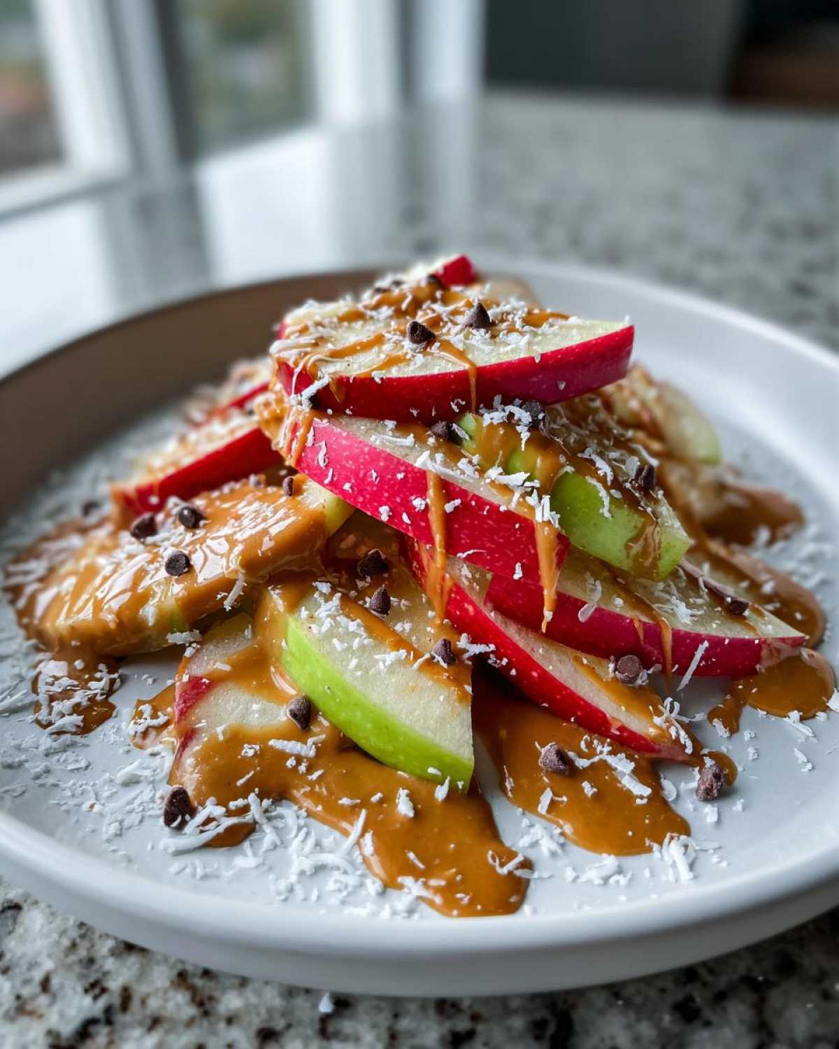 Kid-Friendly Apple Nachos with Peanut Butter Drizzle - detail 1
