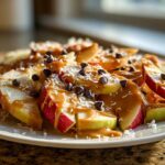 Kid-Friendly Apple Nachos with Peanut Butter Drizzle