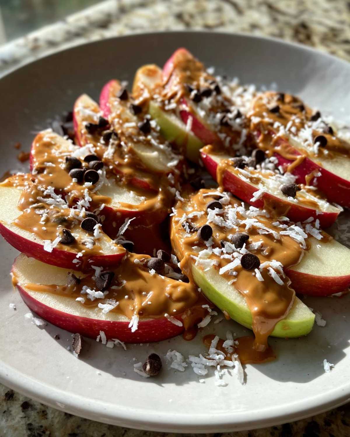 Kid-Friendly Apple Nachos with Peanut Butter Drizzle - detail 3