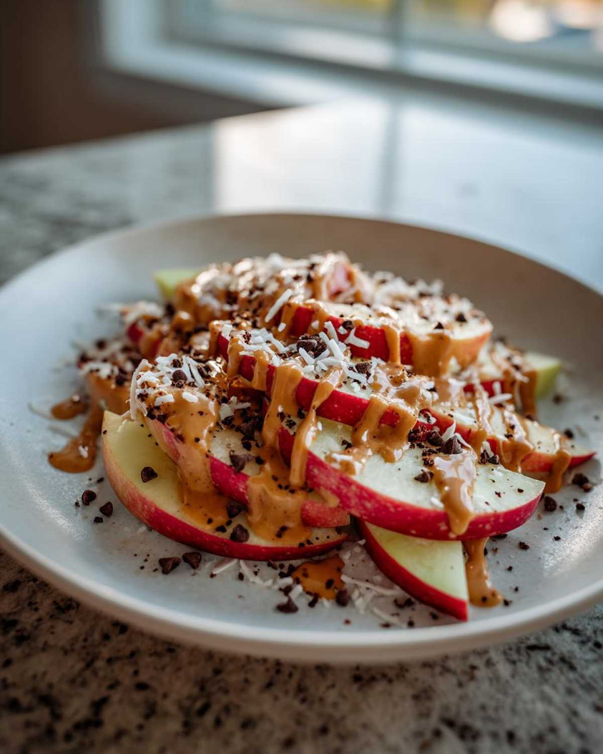 Kid-Friendly Apple Nachos with Peanut Butter Drizzle - detail 4