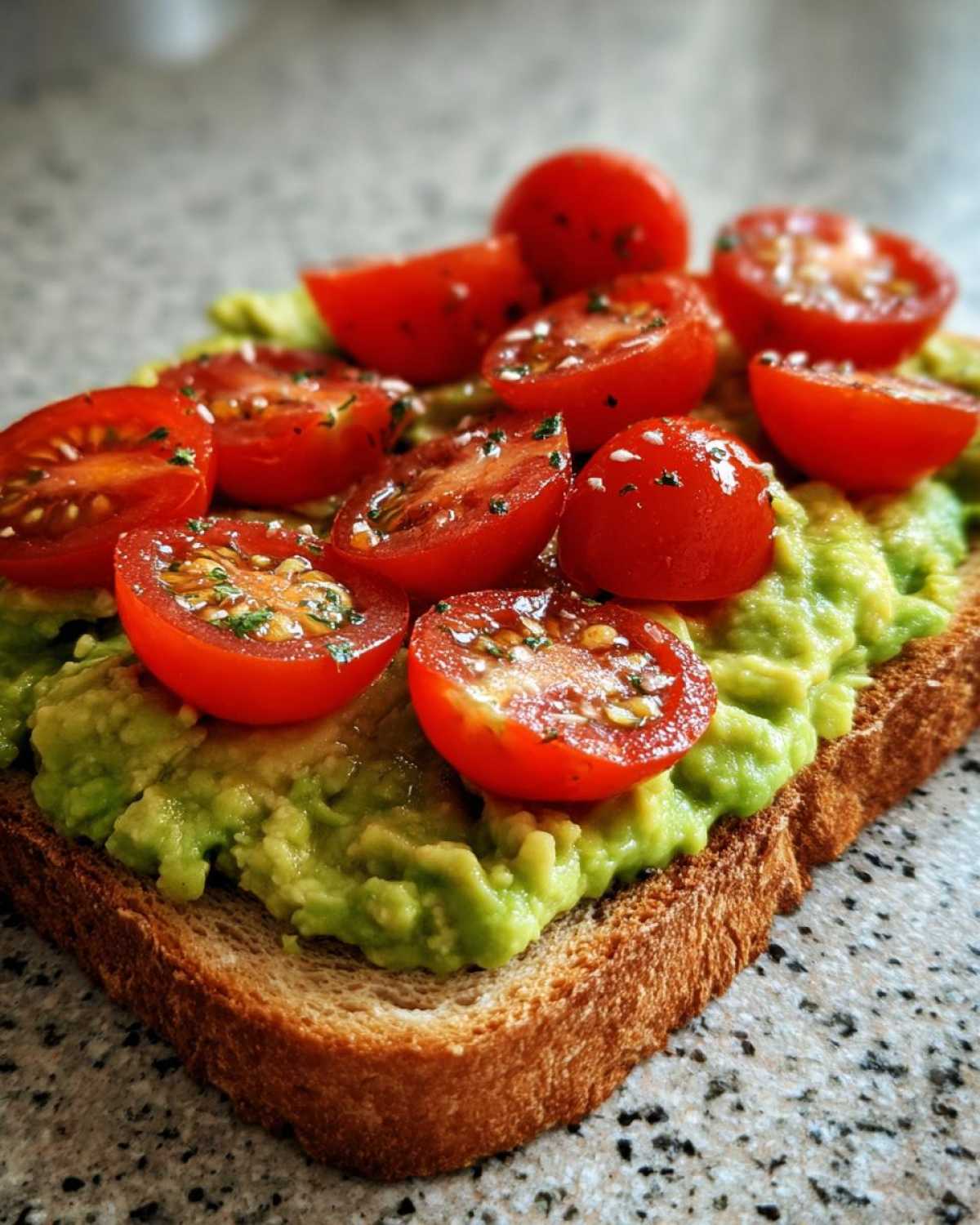Kid-Friendly Avocado Toast with Grape Tomatoes - detail 1