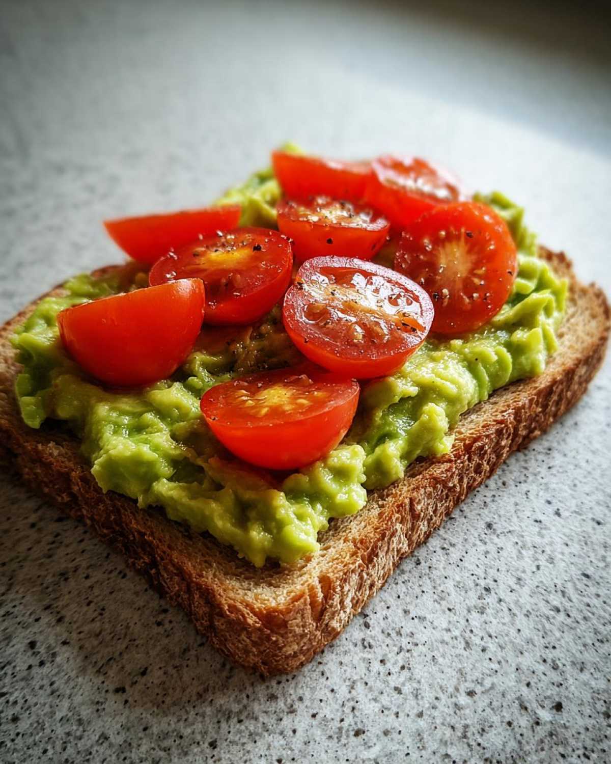 Kid-Friendly Avocado Toast with Grape Tomatoes - detail 3