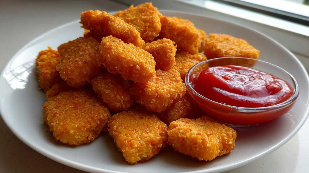 Kid-Friendly Baked Salmon Nuggets with Ketchup Dip