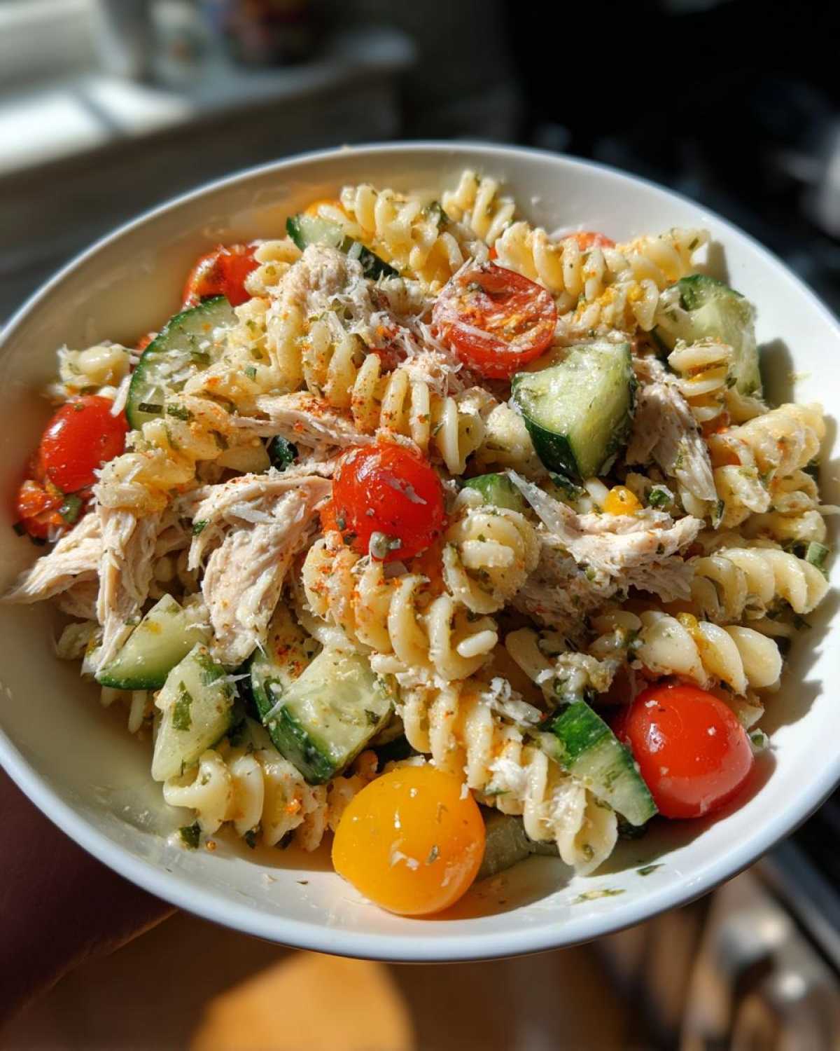 Kid-Friendly Basil Chicken Pasta Salad - detail 1