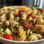 Kid-Friendly Basil Chicken Pasta Salad