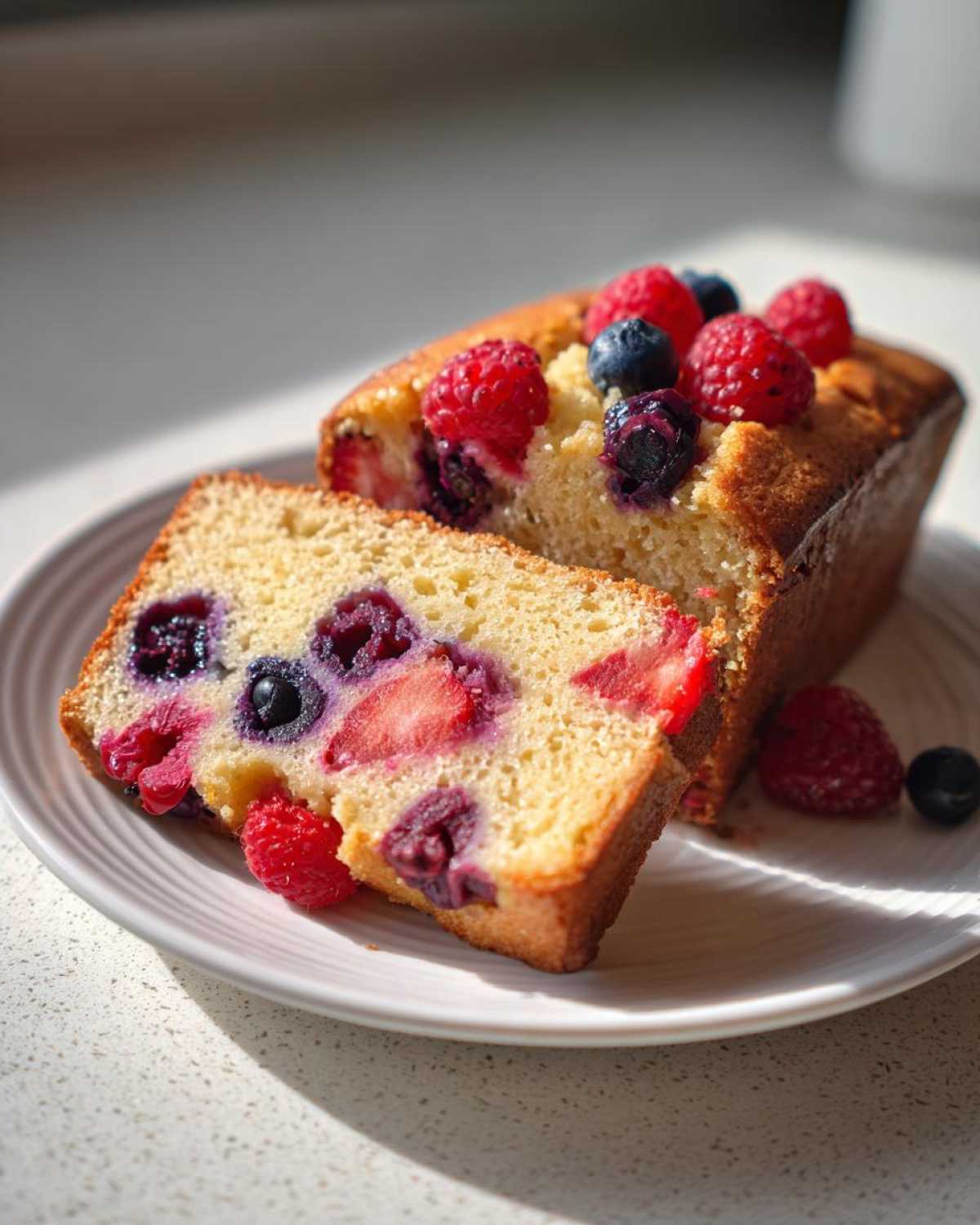 Kid-Friendly Berry Breakfast Cake (Healthy) - detail 2