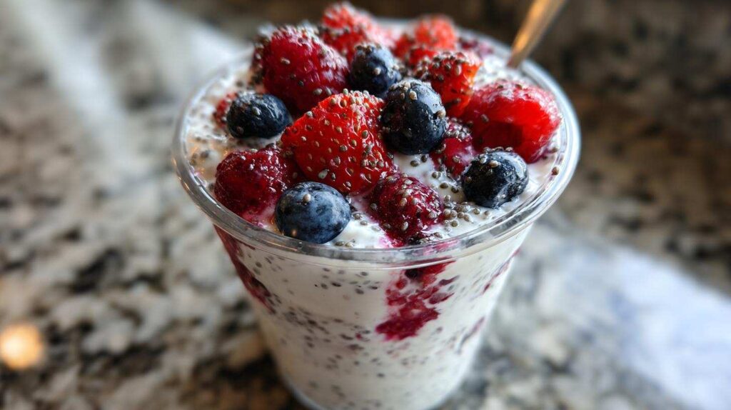 Kid-Friendly Berry Chia Yogurt Cups