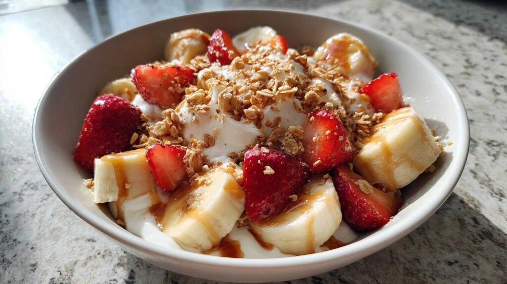 Kid-Friendly Breakfast Banana Split Bowl