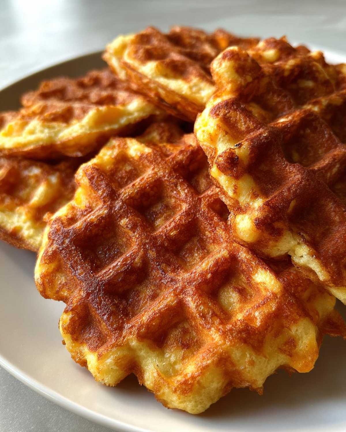 Kid-Friendly CHEESE WAFFLE BISCUITS - detail 2